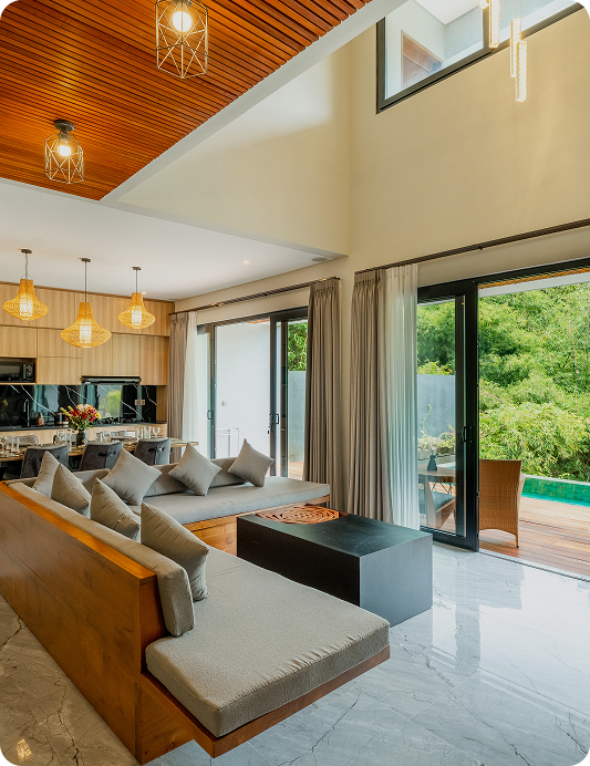 Modern villa interior